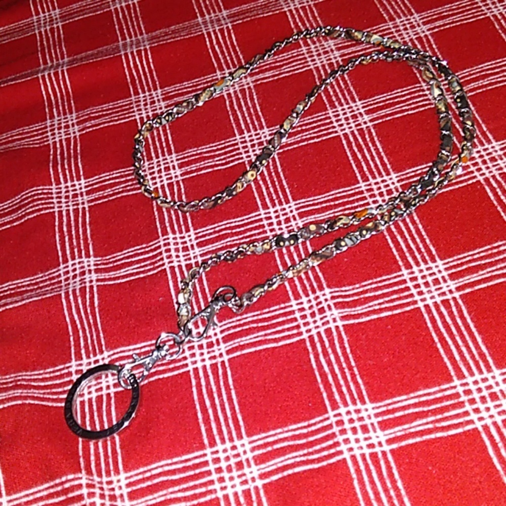 Vera Bradley Canyon Silver Chain Lanyard